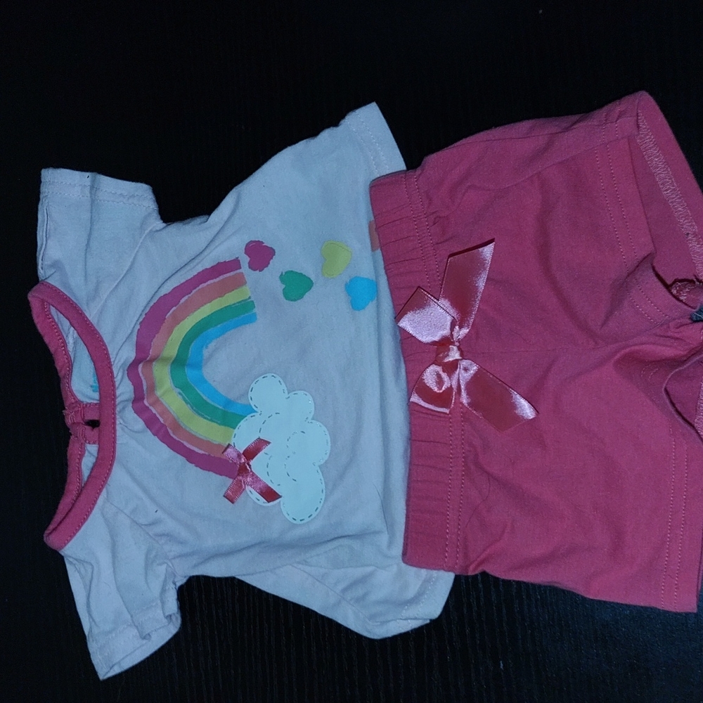 Pink summer pajama set